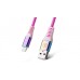 Кабель REAL-EL Rainbow USB-Lightning 1m 2.4A (EL123500051)