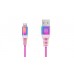 Кабель REAL-EL Rainbow USB-Lightning 1m 2.4A (EL123500051)