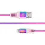 Кабель REAL-EL Rainbow USB-Lightning 1m 2.4A (EL123500051)