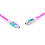 Кабель REAL-EL Premium Rainbow USB Type-C-Type-C 3A 1m (EL123500053)