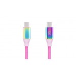 Кабель REAL-EL Premium Rainbow USB Type-C-Type-C 3A 1m (EL123500053)
