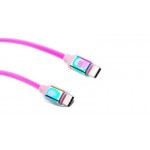 Кабель REAL-EL Premium Rainbow USB Type-C-Type-C 3A 1m (EL123500053)