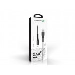 Кабель Grand-X USB-Lightning 1.2m Black (FL-12B)