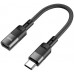Адаптер Hoco U107 Type-C-Lightning (M/F) 0.1m Black (U107CLB)